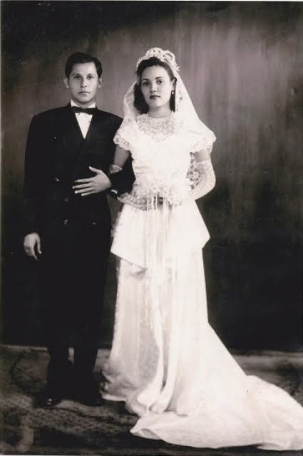 Dona Concepcion el dia de su boda
